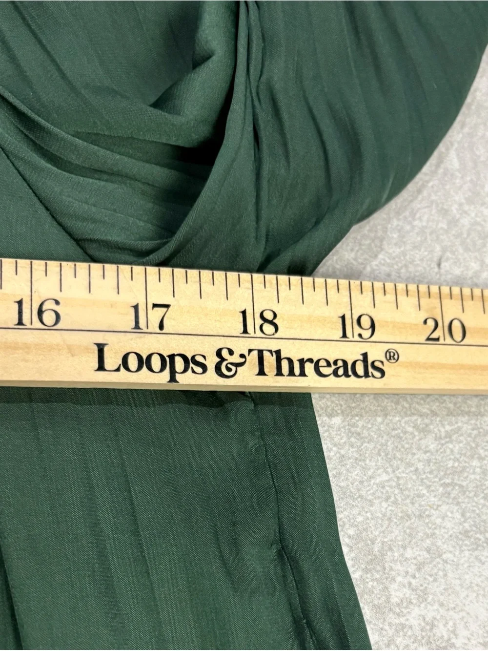 Anthropologie Dark Green Pleated Long Sleeve Blouse XS